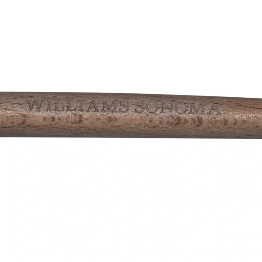 Williams Sonoma Black Silicone Skeleton Spatula with wooden handle